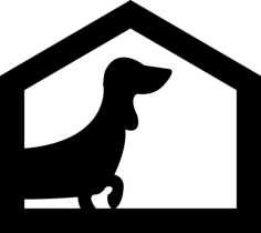 Dog House Outline Svg Vector, Free Vectors File
